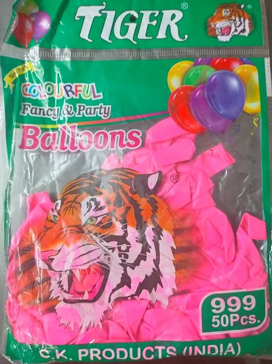 Tiger Balloons for Party (pink)
